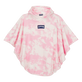 Kids Terry Poncho Tie & Dye Starfruit front view