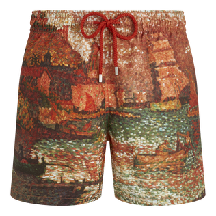 Pantaloncini mare uomo 360 Sortie Du Port De St Tropez - Vilebrequin x Paul Signac Brick vista frontale