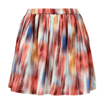 Falda de viscosa con estampado Ikat para niña Multicolores vista frontal