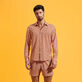 Camicia unisex leggera in voile di cotone Micro Mouettes Straw dettagli vista 3