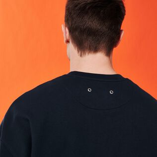Sweatshirt en coton homme Stars Gift Bleu marine vue de détail 2
