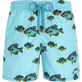 Herren Klassische Bedruckt - Men Swimwear Graphic Fish - Vilebrequin x La Samanna, Lazulii blue Vorderansicht