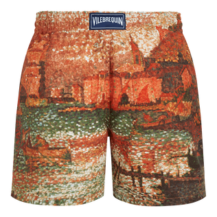 男士 Sortie Du Port De St Tropez 360 度游泳短裤 - Vilebrequin x Paul Signac Brick 后视图