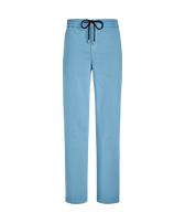 Men Cotton and Tencel Elastic Waist Pants Solid Divine front view