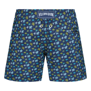 Costume da bagno bambino ultraleggero e ripiegabile Micro Tortues Rainbow Blu marine vista posteriore