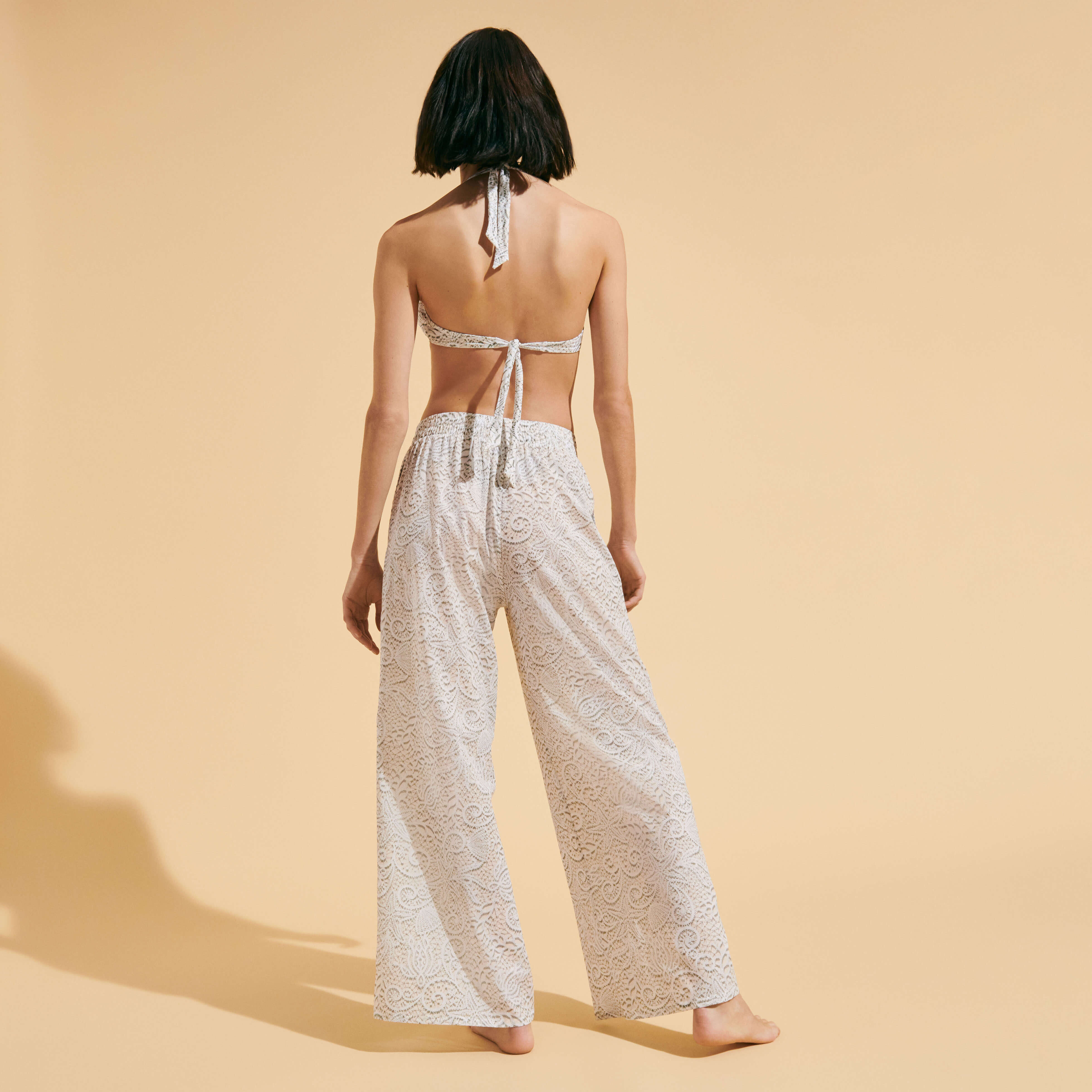 Pantalon voile de coton hot sale femme