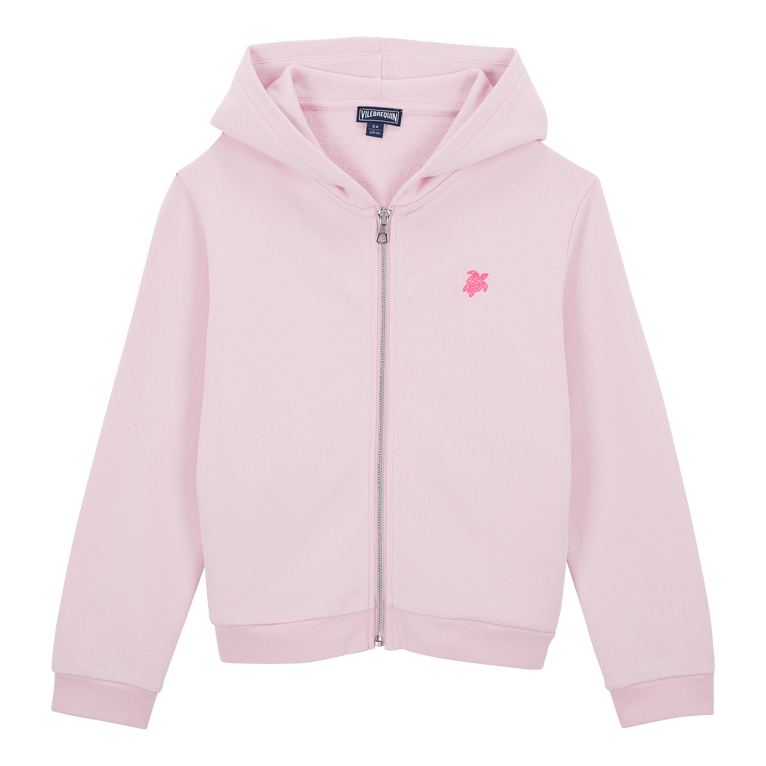 Girls Front Zip Sweatshirt - Sweater - Gibra - Pink - Size 14 - Vilebrequin