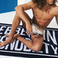Logo Beach Towel - Vilebrequin x Highsnobiety Deep blue details view 2