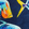 Gorro de pescador de lino unisex con estampado Piranhas Azul marino 