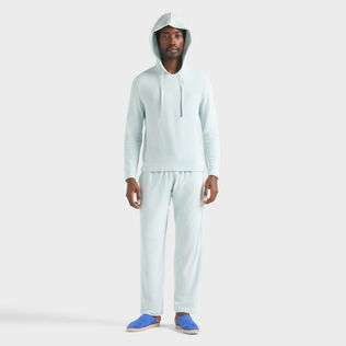 Men Terry Pants Solid Pacific details view 1