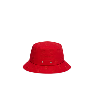 Embroidered Bucket Hat Turtles All Over Moulin rouge front view