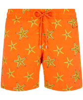 Men Swim Trunks Embroidered Starfish Dance - Limited Edition Tango front view