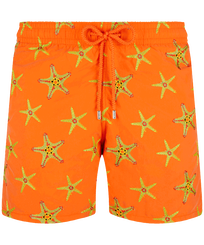 Men Embroidered Embroidered - Men Swim Shorts Embroidered Starfish Dance - Limited Edition, Tango front view