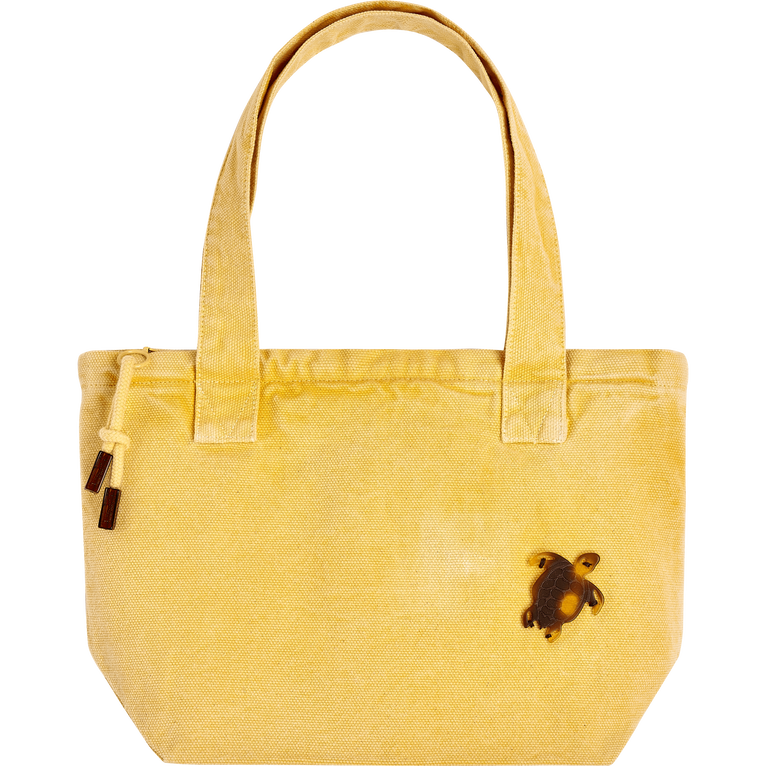 Mini-strandtasche, Gefärbt Mit Mineralfarbstoff - Barlin - Gelb - Größe OSFA - Vilebrequin