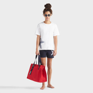 Men Stretch Short Swim Shorts Placed Starlette Navy details view 1
