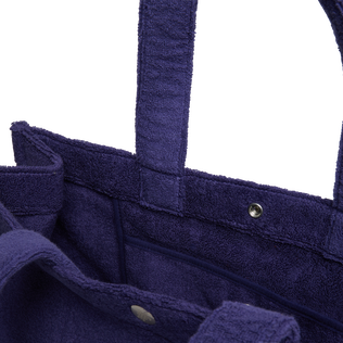 Grand sac cabas de plage en éponge unisexe Minuit vue de détail 4
