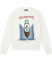 Inboard Boat Sweatshirt aus Baumwolle und Fleece mit Rundhalsausschnitt für Herren Off white Vorderansicht