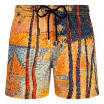 Pantaloncini mare uomo 360 Voile et Pins - Vilebrequin x Paul Signac Granoturco vista frontale