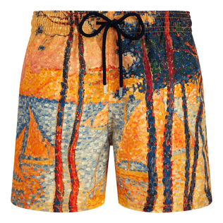 Pantaloncini mare uomo 360 Voile et Pins - Vilebrequin x Paul Signac Granoturco vista frontale
