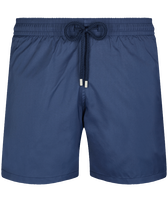 Ultraleichte und verstaubare Solid Badeshorts für Herren Marineblau Vorderansicht