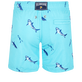 Boys Swim Trunks Embroidered 2009 Les Requins Lazulii blue back view