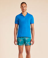 Polo en coton organique couleur changeante homme uni Palace vue portée de face
