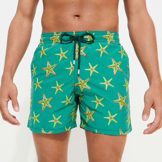 Men Swim Shorts Embroidered Starfish Dance - Limited Edition Linden details view 3
