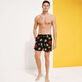 Men Embroidered Embroidered - Men Embroidered Swim Shorts Ronde Des Tortues - Limited Edition, Navy details view 4