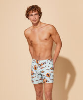 Men Flat Belt Stretch Swim Shorts Vatel Thalassa front worn view