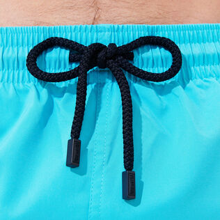 Men Swim Trunks Solid Azure details view 1