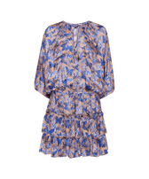 Robe en viscose et soie femme Disco Butterfly Blush vue de face
