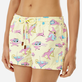 Women Swim short Jeux de Plage Yellow details view 1