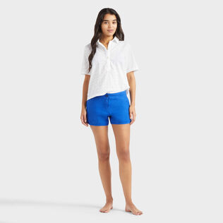 Women Short Linen Shorts Marrakech front worn view