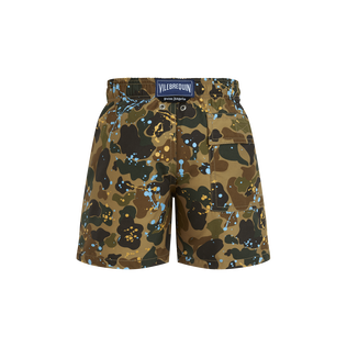 Boys Swim Shorts Camo Splash - VBQ x Palm Angels Oats 后视图