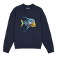 Piranhas Sweatshirt aus Bio-Baumwolle für Herren Marineblau Vorderansicht
