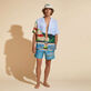 Maillot de bain homme 360 Landscape - Vilebrequin x Highsnobiety Chambray vue de détail 1