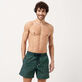 Men Swim Trunks Te Mana O Te Moana Navy front worn view