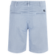 Bermudas tipo pantalones chinos para hombre con el estampado Micro Flowers Blanco vista trasera