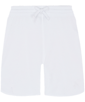 Pantalones cortos de felpa para mujer Blanco vista frontal