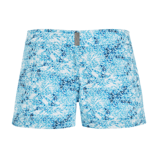Women Stretch Beach Short Flowers Tie Dye