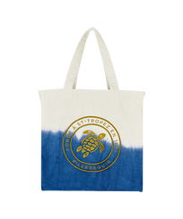 Cotton Turtle Unisex Tote Bag Tie & Dye Calanque front view
