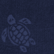 Serviette de plage en Jacquard Tortue bébé uni Bleu marine 