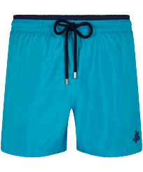 Solid Bicolore Badeshorts für Herren Ming blue Vorderansicht