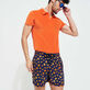 Men Embroidered Swim Trunks Micro Ronde Des Tortues - Limited Edition Navy details view 1