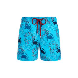 Crab Balloons Badeshorts mit Stickerei für Herren Blue topaz Vorderansicht