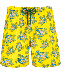 Men Swim Trunks Ultra-light and Packable Provencal Turtles Sun front view