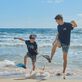T-shirt coton organique garçon Piranhas Bleu marine vue de détail 1