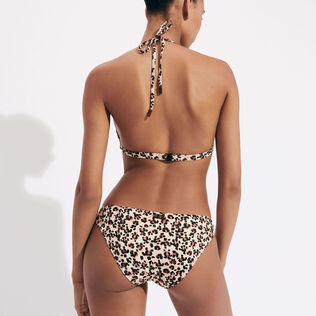 Culotte bikini donna Turtles Leopard Straw vista indossata posteriore
