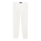 Men Jogger Cotton Pants Solid Off white back view