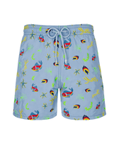 Men Swim Trunks Embroidered Naive Fish - Limited Edition Divine front view